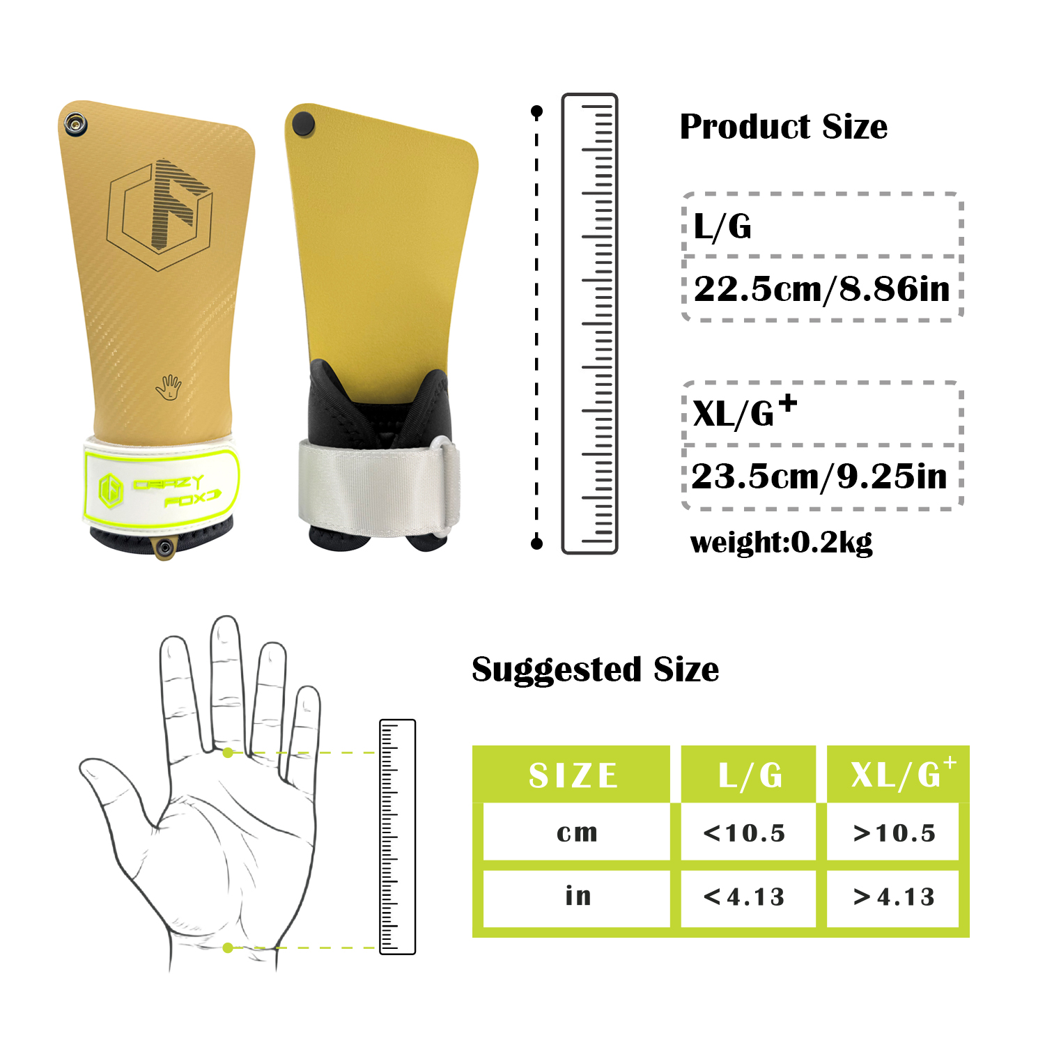 Crossfit Fitness Gear - Natural Rubber Anti‑Slip Palm Grips, Magnesium‑Free