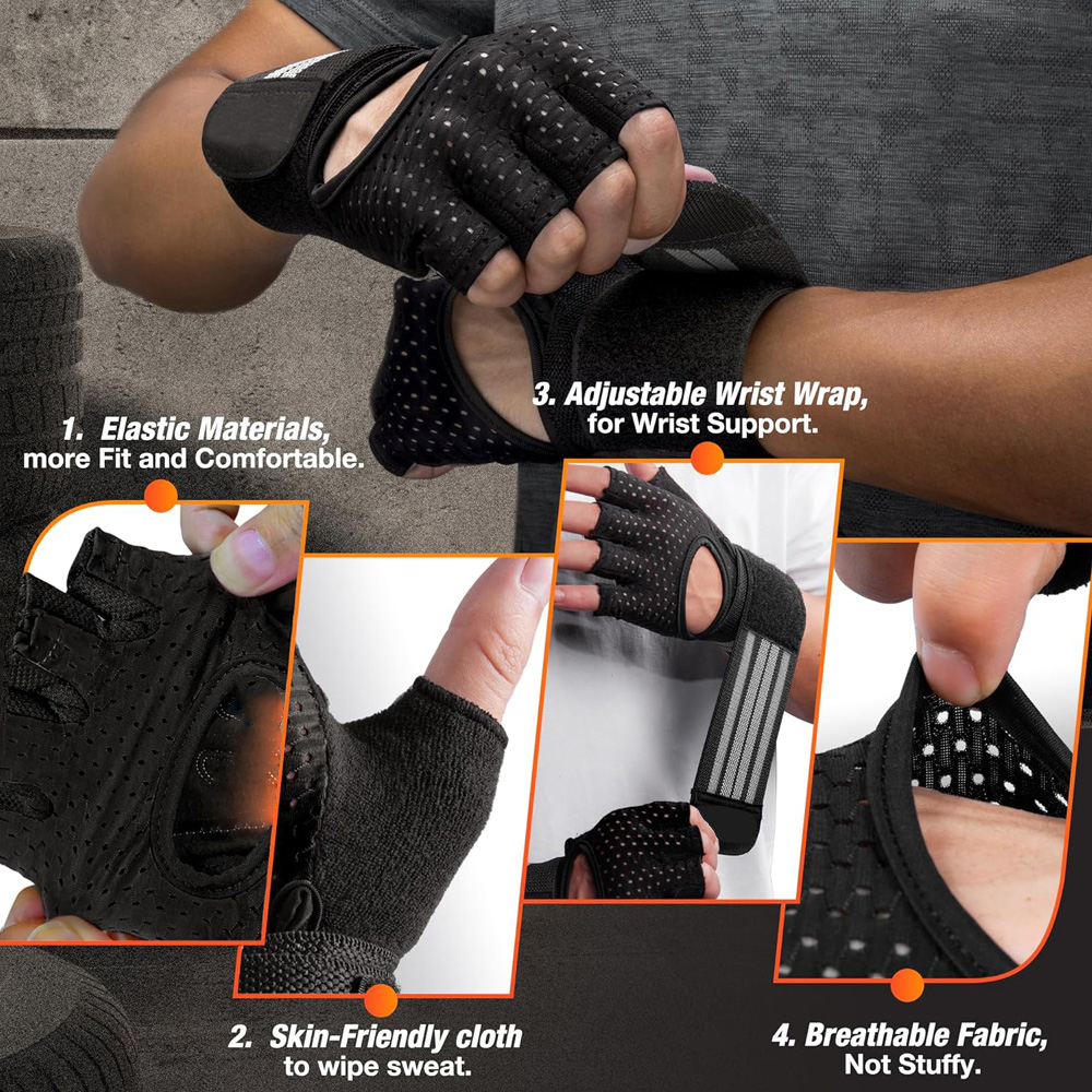 Fitness Gloves with Wrist Supp - Crossfit Fitness Gear incelemesi ve fiyatı