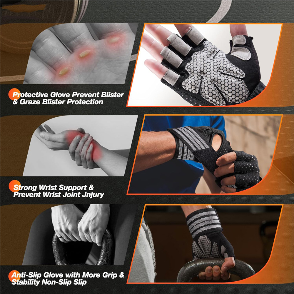 Fitness Gloves with Wrist Supp - Crossfit Fitness Gear incelemesi ve fiyatı