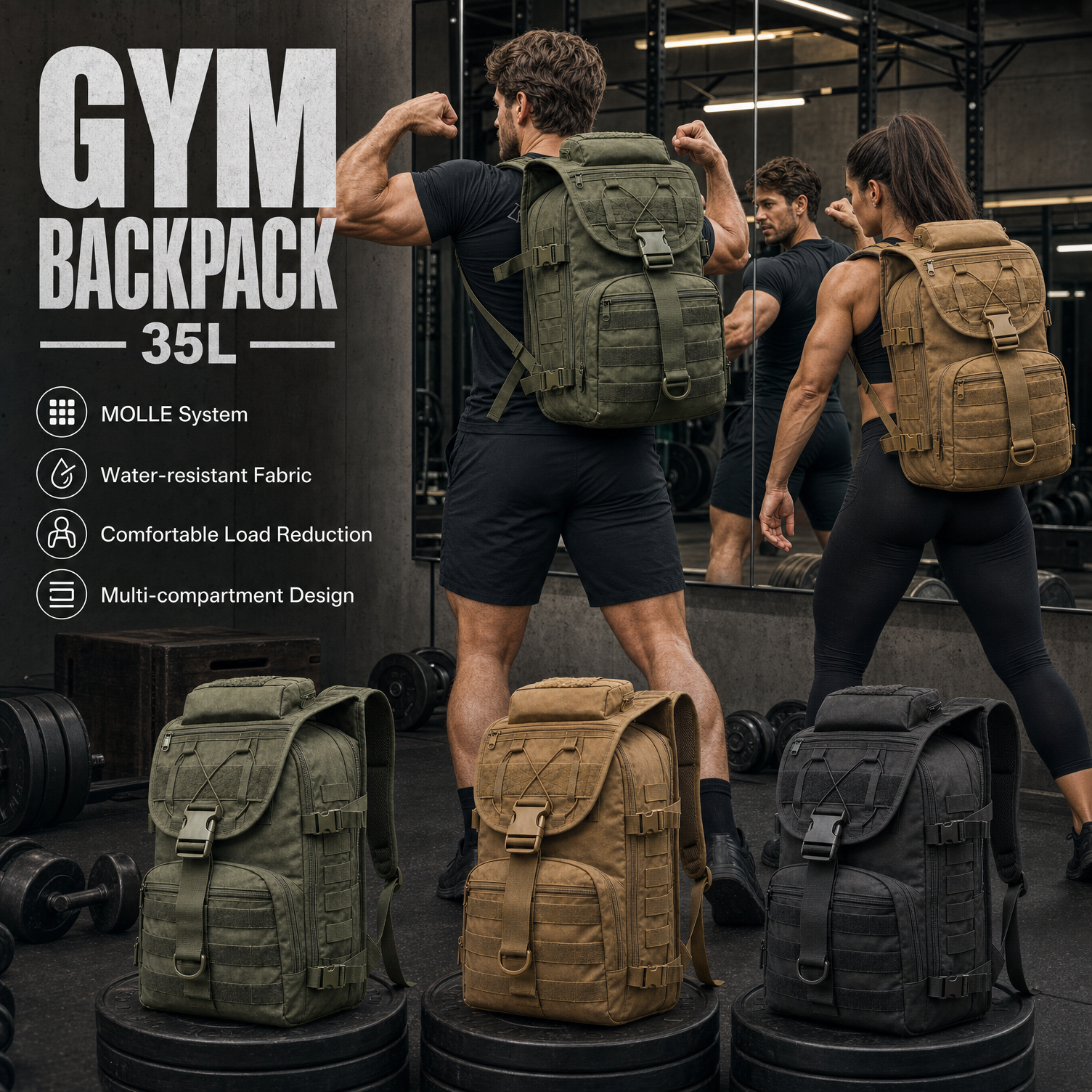 35L Gym Training Backpack for  - Crossfit G incelemesi ve fiyatı