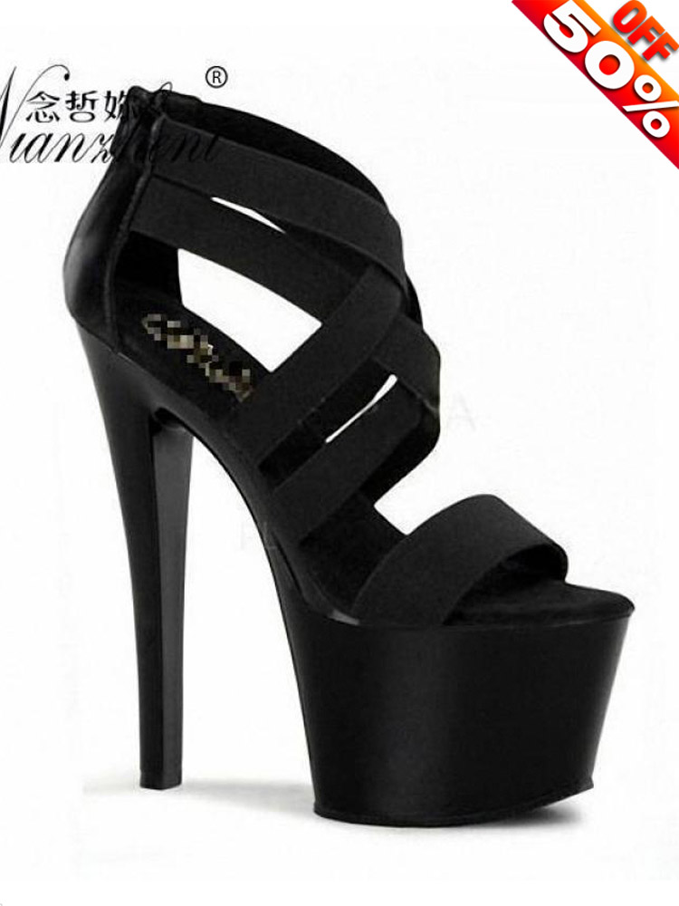 17cm Heeled Sandals Black pole - Crossfit G incelemesi ve fiyatı