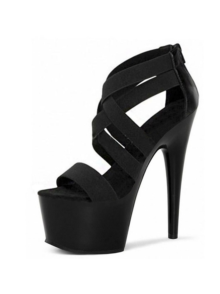17cm Heeled Sandals Black pole - Crossfit G incelemesi ve fiyatı